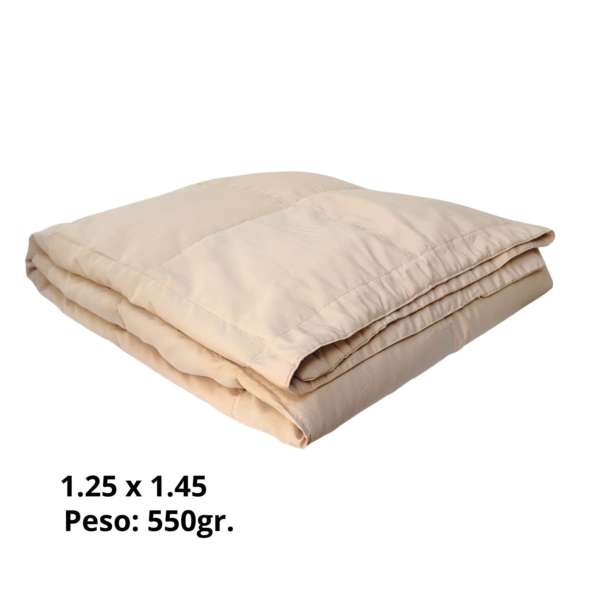 Manta de viaje de plumón beige (seminueva americana 9.5/10)