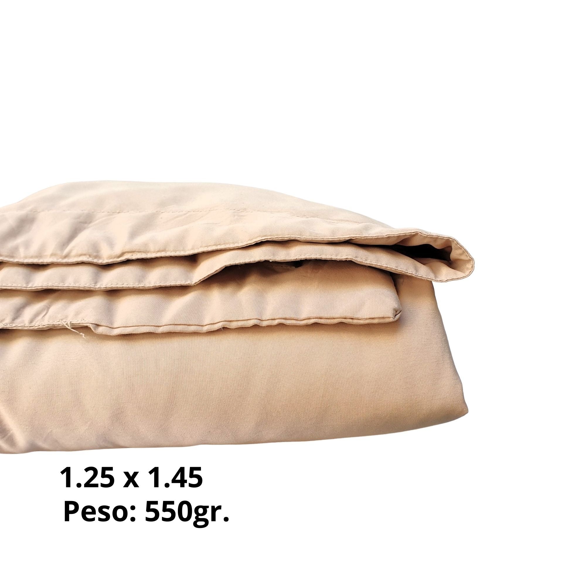 Manta de viaje de plumón beige (seminueva americana 9.5/10)