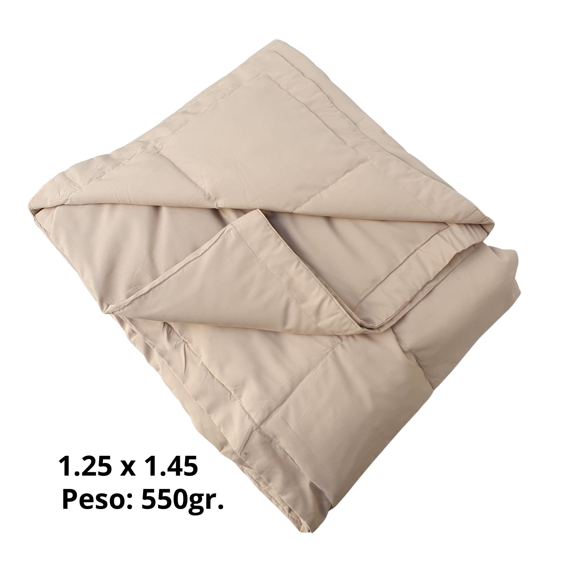 Manta de viaje de plumón beige (seminueva americana 9.5/10)