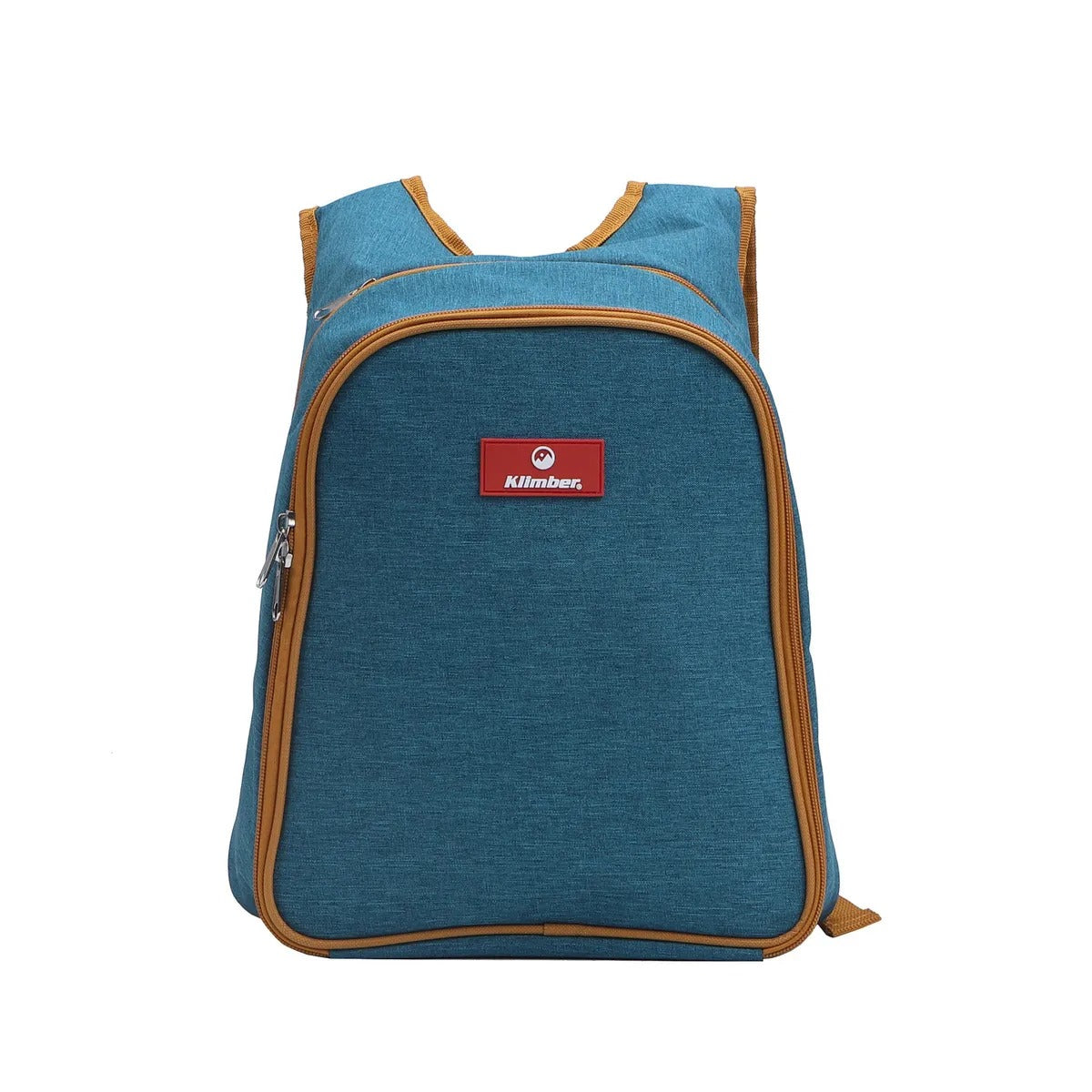 Mochila Set Picnic 2 Personas Azul y Mostaza 10 Litros | KLIMBER